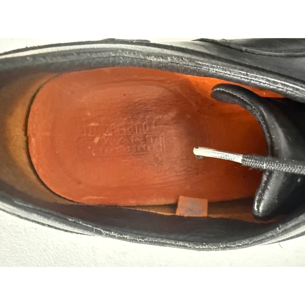 Timberland Mens Black Leather Waterproof Oxford Dress Shoes Lace Up Size 9.5
